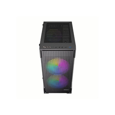 Gabinete Antec VX100M 3 fan Argb Mini Tower, Micro-atx Sin Fuente