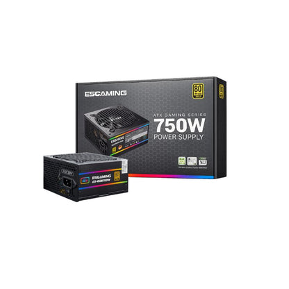 Fuente de Poder ESGAMING 750W 80 Plus Gold ATX