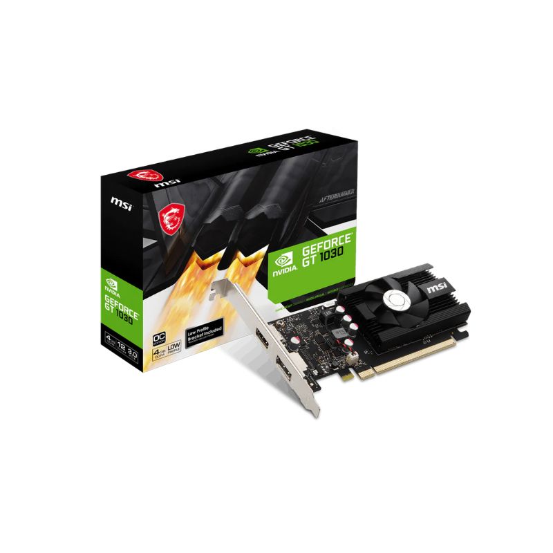 MSI GT 1030 4GB DDR4 Low Profile OC Tarjeta de Video